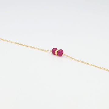 Halsketting - 18 karaat Geel goud Diamant (Natuurlijk), Nieuw