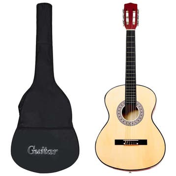 vidaXL Gitaar klassiek beginner met tas 3/4 36, Verzenden