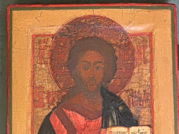 Icoon - Christus Pantokrator - Hout