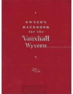 1950 VAUXHALL WYVERN INSTRUCTIEBOEKJE ENGELS