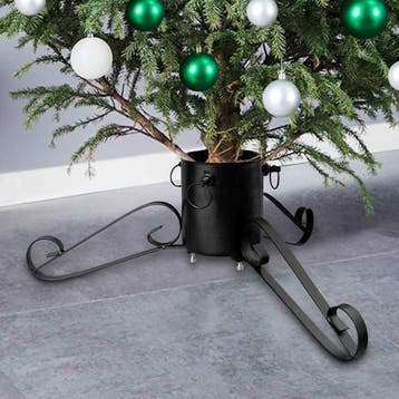 vidaXL Kerstboomstandaard 58x58x21 cm zwart, Diversen, Verzenden, Nieuw