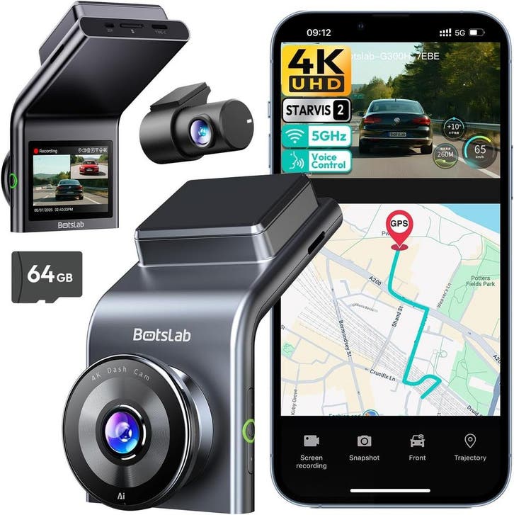 BOTSLAB 4K Dashcam | 35% Korting | Retour deal, Autos : Divers, Dashcams, Envoi