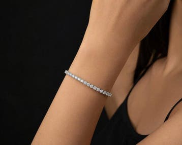 Armband - 18 karaat Witgoud - 3.74ct. tw. Diamant, Nieuw