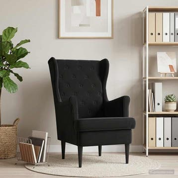 vidaXL Fauteuil Zwart Fluweel, Verzenden, Nieuw