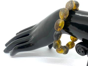 Unieke amberliefhebberskeuze: Wild Baltisch amber armband –, Antiek en Kunst
