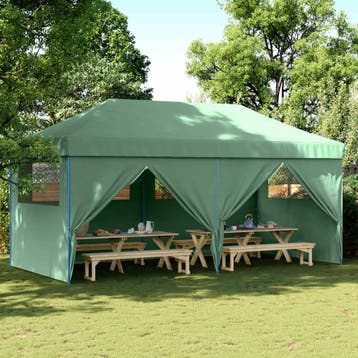 vidaXL Partytent 292 x 580 x 315 cm Groen Oxford Stof, Verzenden, Nieuw