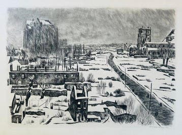 André Jacquemin (1904-1992) - Beauvais - Eau-forte originale