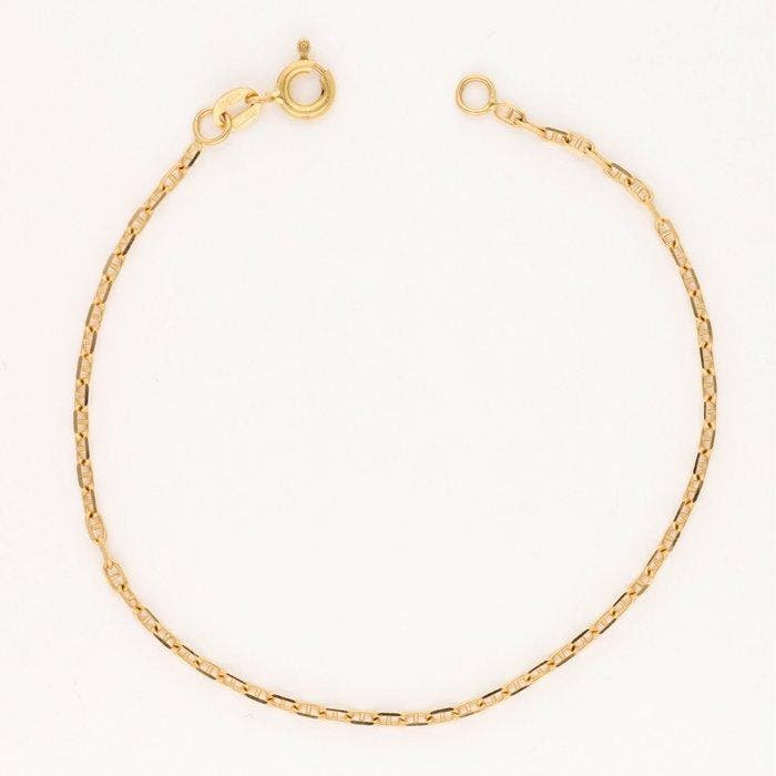 Armband - 18 karaat Geel goud - Gucci schakel, Handtassen en Accessoires, Armbanden