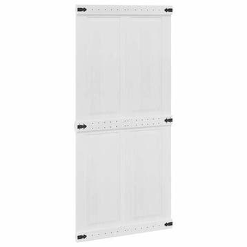 Porte grange 100x210cm pin blanc - Retour -51% (schuifdeur), Bricolage & Construction, Verzenden