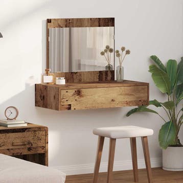 vidaXL Kaptafel Bruin 83 x 40 x 70 cm Bewerkt hout, Verzenden
