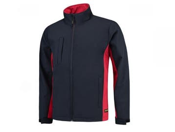 Veiling - 2x Tricorp softshell jas maat S blauw/rood, Tuin en Terras, Werkkleding, Nieuw