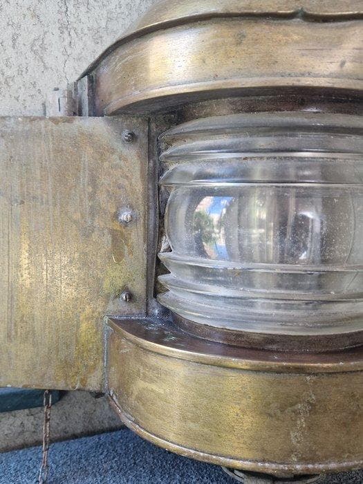 E. Bottaro - Scheepslamp - Messing, Antiek en Kunst, Curiosa en Brocante