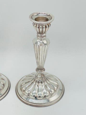 Pedro Duran - Kaarsenhouder (2) - .925 zilver - Kandelaars