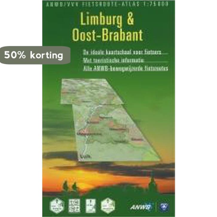 Limburg en Oost-Brabant / ANWB fietsrouteatlas 9789018013615, Boeken, Reisgidsen, Gelezen, Verzenden