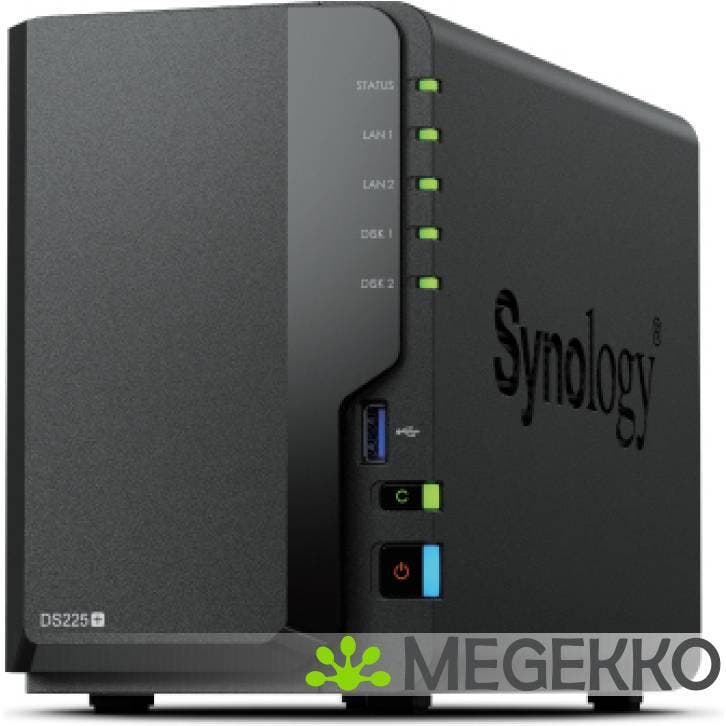 Synology DiskStation DS225+, Computers en Software, Computerbehuizingen, Nieuw, Verzenden