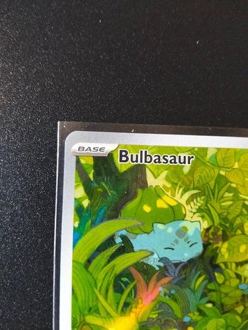 Pokémon - 1 Card - Bulbasaur 166/165 Secret rare, Full art,, Hobby en Vrije tijd, Nieuw