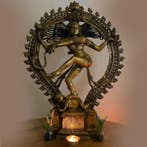 Beeld Dancing Shiva Nataraj XXL - Brons/Messing - 34 kg, Ophalen of Verzenden, Nieuw