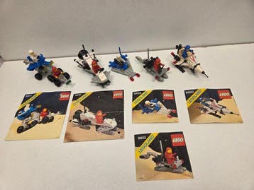 Lego Set - Space - 5 Vintage Space sets met handleiding