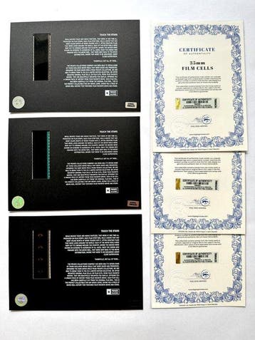 Tim Burton – Rare Set of 3 Mounted 35mm Film Cells –, Nieuw