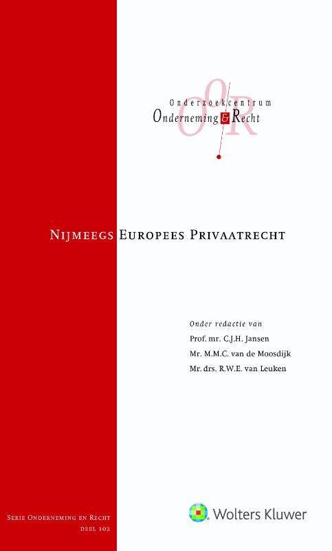 Nijmeegs Europees Privaatrecht / Onderneming en recht / 102, Boeken, Wetenschap, Zo goed als nieuw, Verzenden