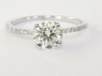 Bague de fiançailles - 18 carats Or blanc - 0.99ct. tw.