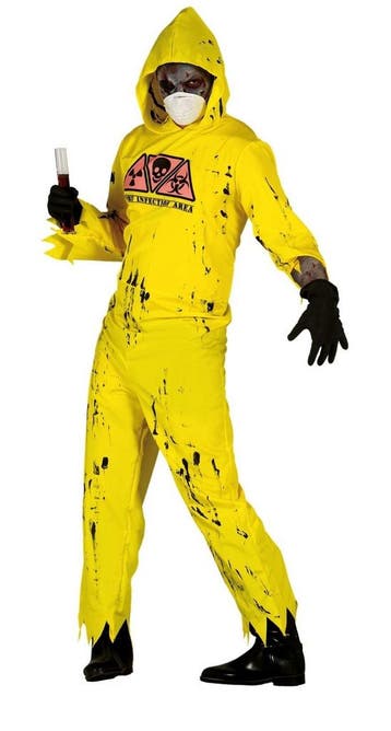 Zombie Halloween Kostuum Heren radioactief L, Verzenden, Nieuw