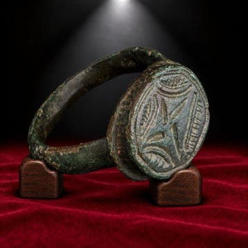 Middeleeuwen, kruisvaardersperiode Brons Bronzen ring met
