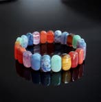 Elegante armband met 7 chakras, veelkleurig. Natuurlijke