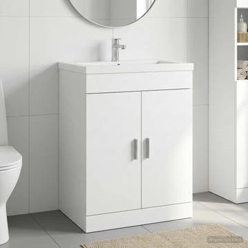 vidaXL Badkamer Onder Het Wastafel Kast Wit 78,5 x 37,5 x 81, Verzenden, Nieuw