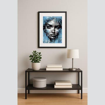 Vin Dantes - Cerulean Oracle - Original Portrait Painting
