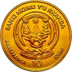 Rwanda. 10 Francs 2015 Indian Head USA with original