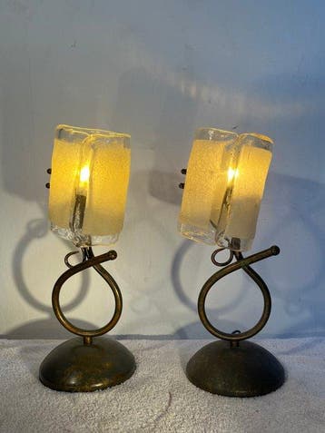 Paul Neuhaus - Lampe de table (2) - Laiton, Métal