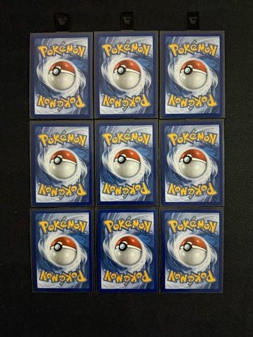 Pokémon - 9 Card Foil, Full art, Nieuw
