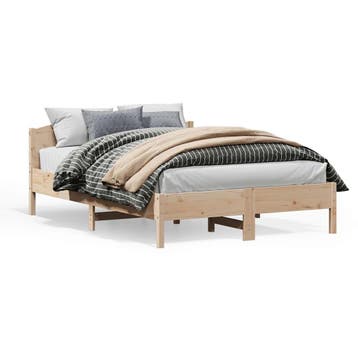 vidaXL Bedframe zonder matras massief grenenhout 140x200 cm, Verzenden, Nieuw