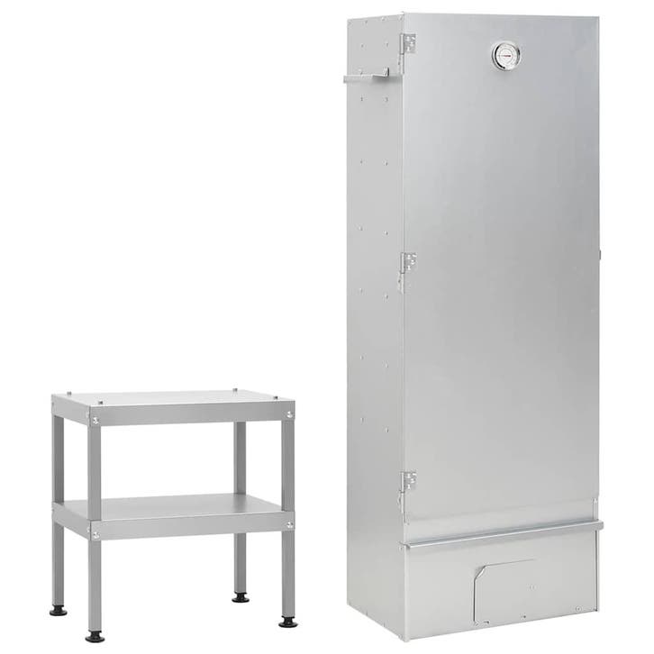 vidaXL BBQ-rookoven met tafel gegalvaniseerd staal, Electroménager, Électroménager & Équipement Autre, Envoi
