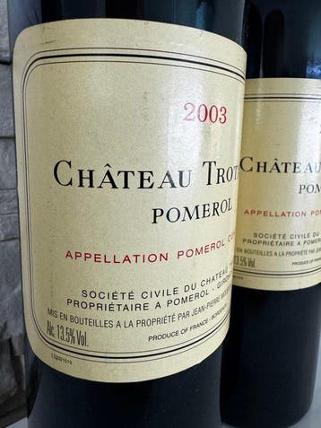 2003 Château Trotanoy - Pomerol - 2 Bouteilles (0,75 L)