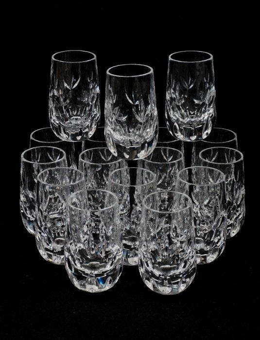 Nachtmann - Drinkset (16) - Bamberg - Loodkristal - Shot, Antiek en Kunst, Antiek | Meubels | Tafels