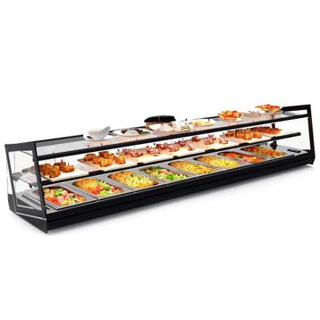 Tapasvitrine | KUBE | Zwart | 8x 1/3 GN | +2°C/+6°C |, Verzenden, Nieuw in verpakking