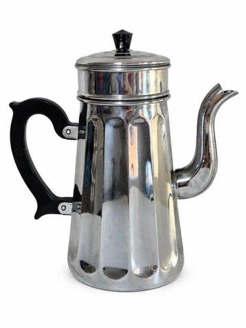 Ménagere + Unis - Theepot (2) - Aluminium, Chroom - Retro