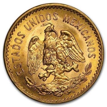 Mexico. 5 Pesos 1955 Mexican 5 Pesos Hidalgo Gold Coin