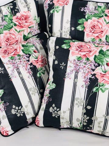SANDERSON- New set of four cushions made with Sanderson