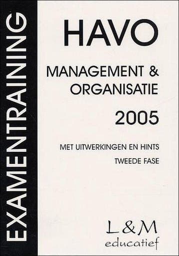 2005 Examentraining Havo Management & Organisatie A. Brouwer, Verzenden, Zo goed als nieuw, A. Brouwer