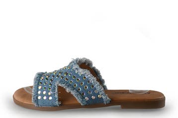 Ann Rocks Slippers in maat 40 Blauw, Kleding | Dames, Schoenen, Slippers, Ann Rocks, Zo goed als nieuw, Verzenden