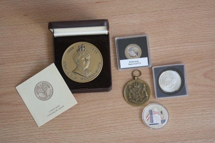 Nederland, Duitsland, Spanje. Medal 1962/2013 (5 items), Postzegels en Munten, Munten | Europa | Niet-Euromunten