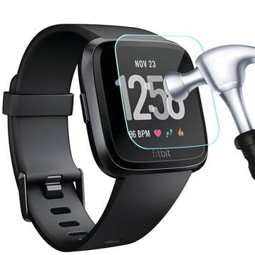 DrPhone Fitbit Versa Glas Screenprotector- Tempered Glass -, Handtassen en Accessoires, Smartwatches, Verzenden, Nieuw