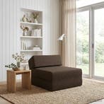vidaXL Vouwbare Sofa Bed Taupe 60 x 70 x 41 cm Stof, Huis en Inrichting, Zetels | Zetels, Verzenden, Nieuw