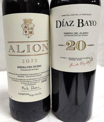 2022 Tempos Vega Sicilia, Alion & 2016 Díaz Bayo, 20 months