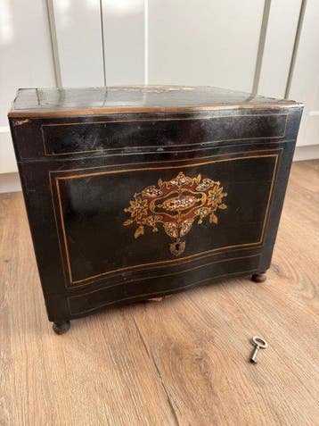Drankservies - Hout, Messing - Likeurkelder 1850