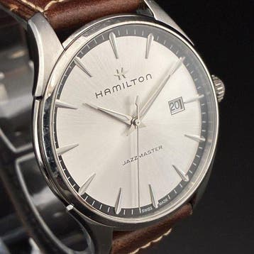 Hamilton - Jazzmaster - Sans prix de réserve - H324510 -, Handtassen en Accessoires, Horloges | Heren, Nieuw