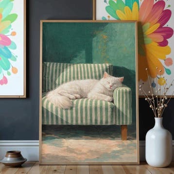 I_KONIQ - The cats relax - oilpaint style, Nieuw